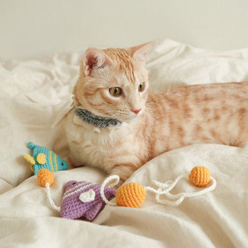 ♠[개달당] 물고기 캣타워 캣닢 모빌 고양이장난감
