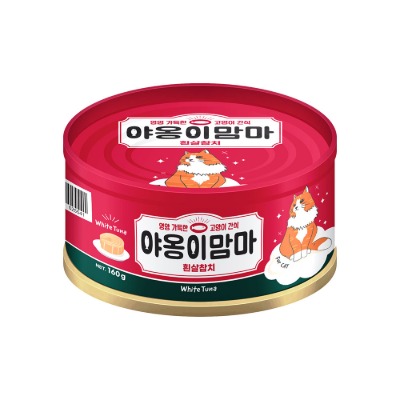 박스할인★야옹이맘마 흰살참치 캔 160g / 국내산 / 그레인프리캔