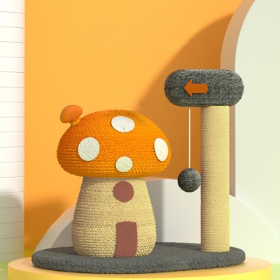 ♠[도그웨그] 버섯 수직 스크래쳐 고양이 스트래스 해소 발톱관리 장난감 캣 용품